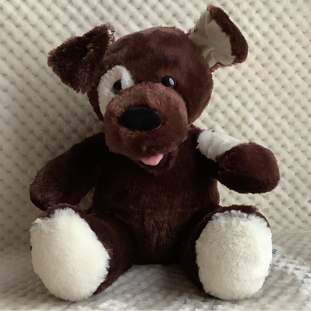 Build A Bear Workshop Fudge Pup Plush Brown Puppy Dog Stuffed Animal Toy